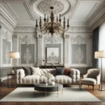 modern classic interior design, showcasing a blend of classic and modern elements.